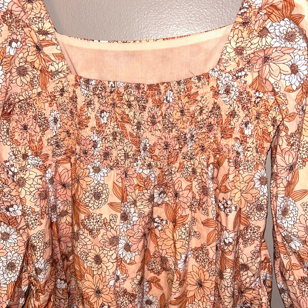 J. Crew dress - square neck cotton poplin in print “zinnia floral” - Picture 8 of 12